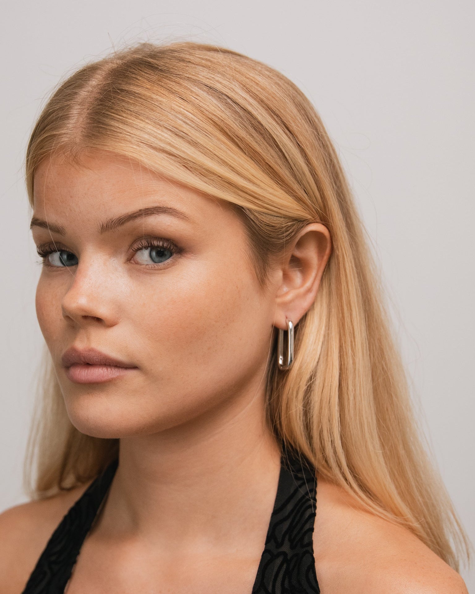 Edge Hoops Silver