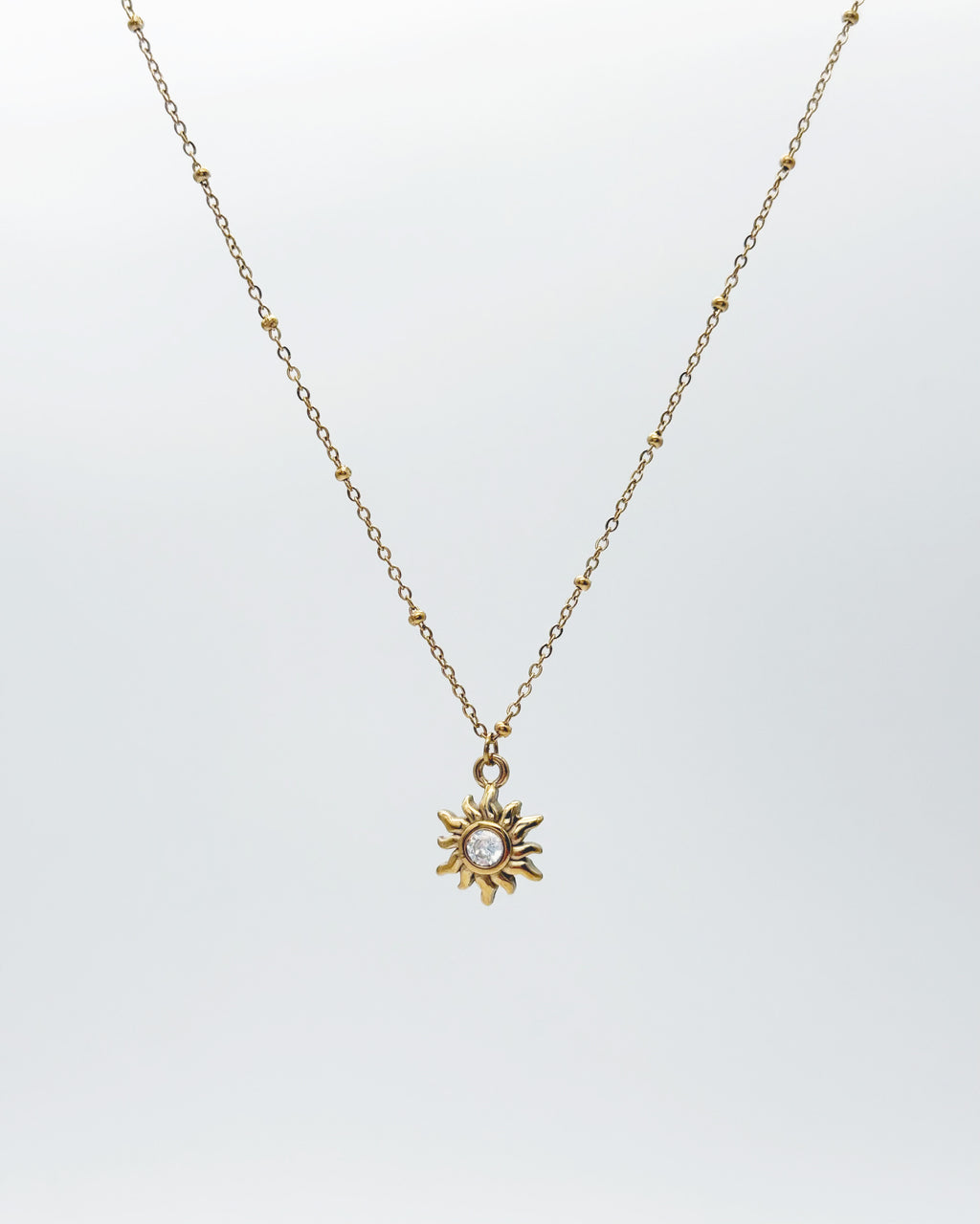 Sun Necklace Gold