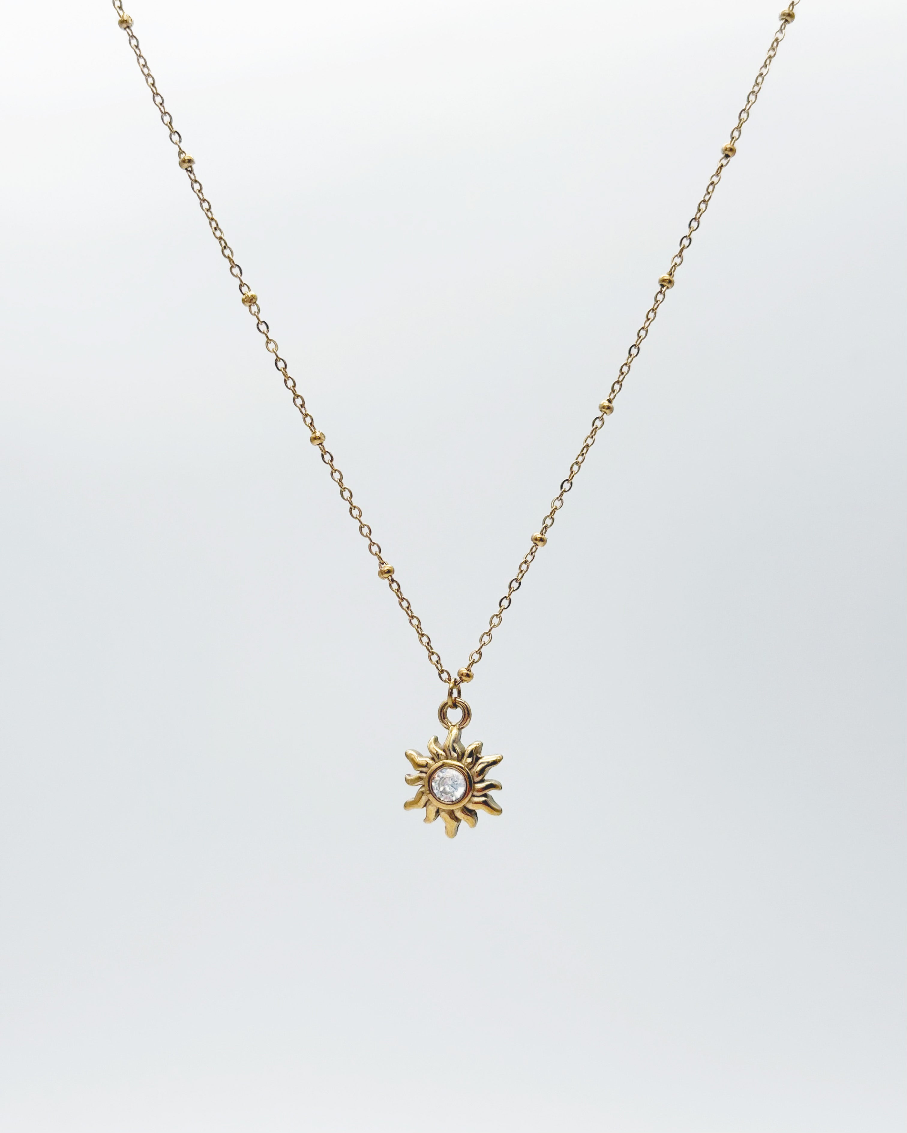 Sun Necklace Gold