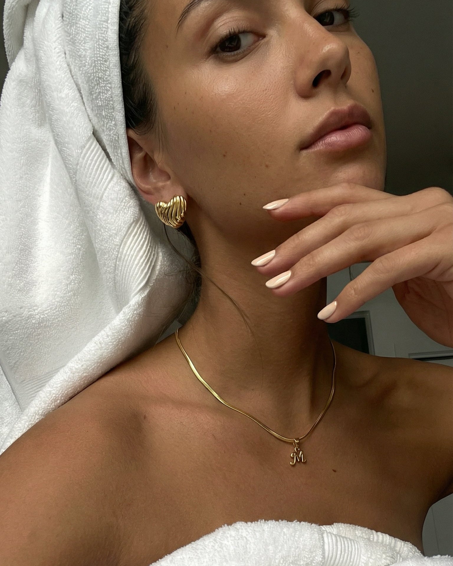 Bone Letter Necklace