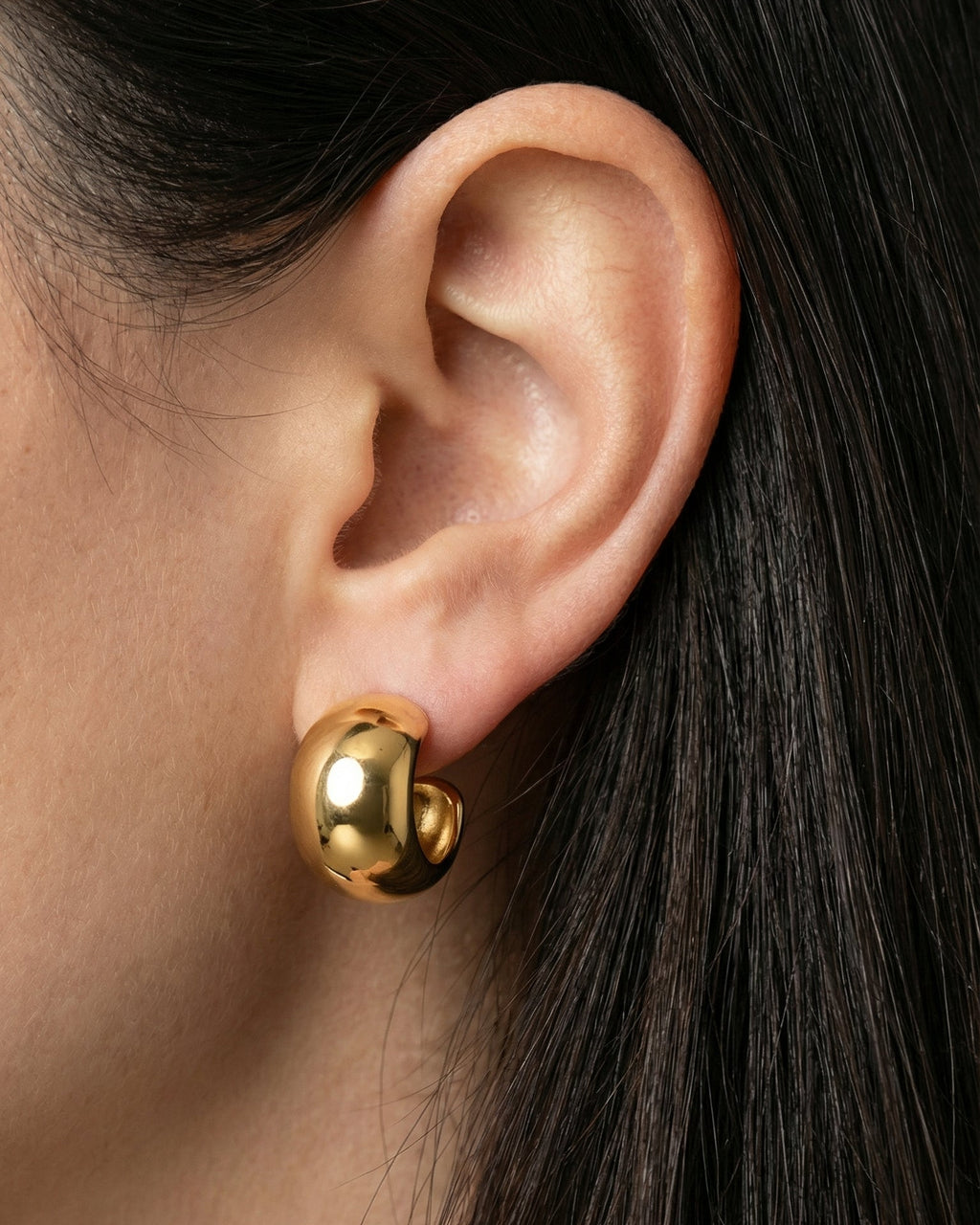 Halo Earrings Gold