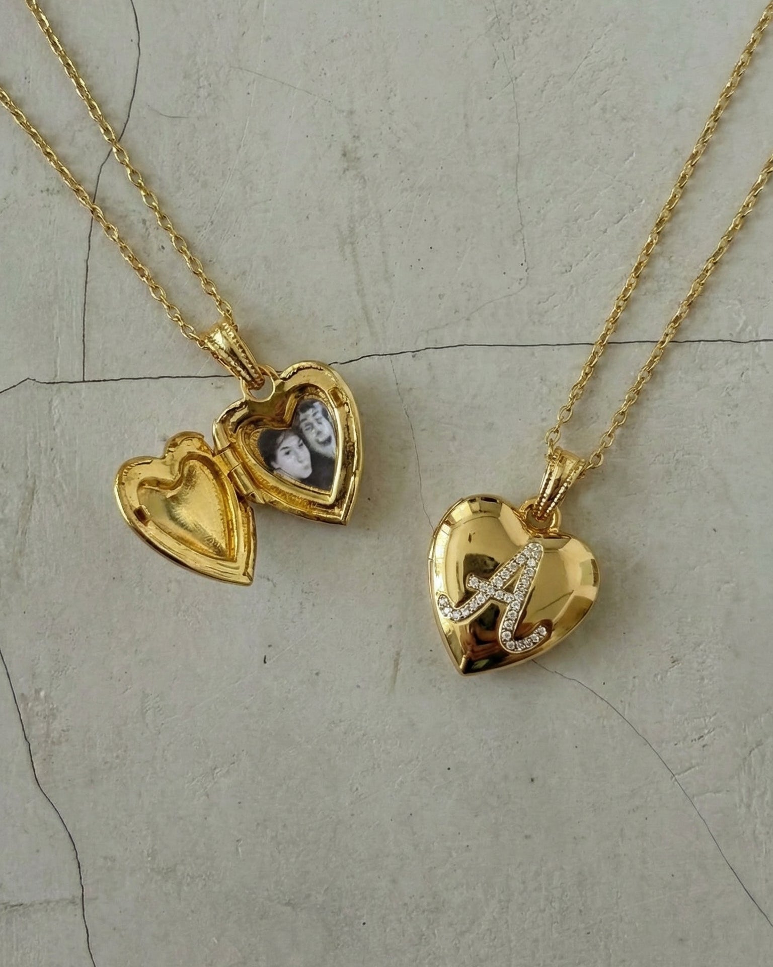 Locket Letter Necklace