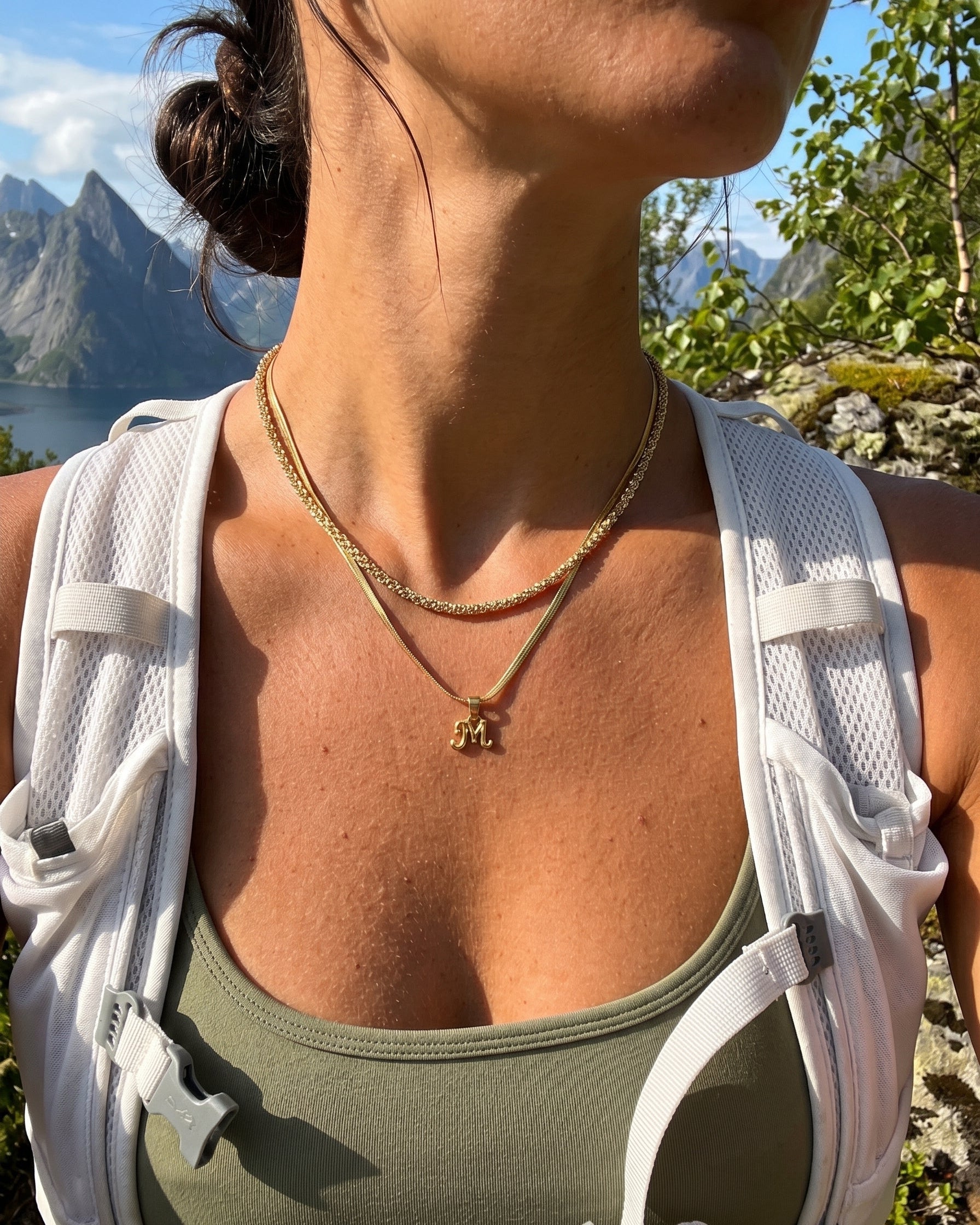 Bone Letter Necklace