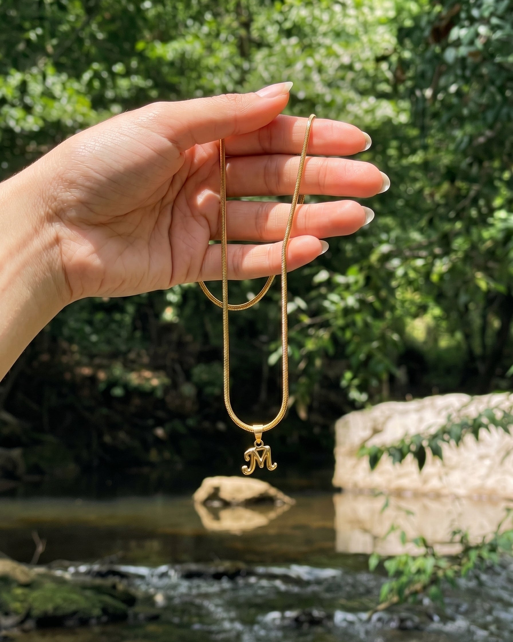 Bone Letter Necklace
