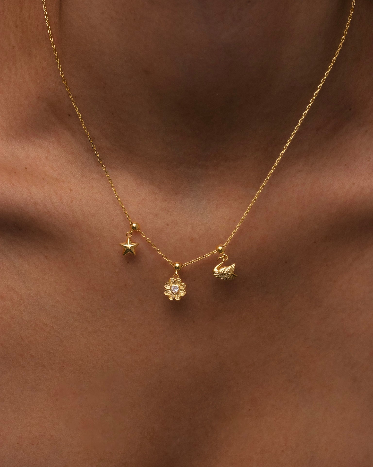 Clover Charm Gold
