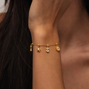 Letter Charm Gold