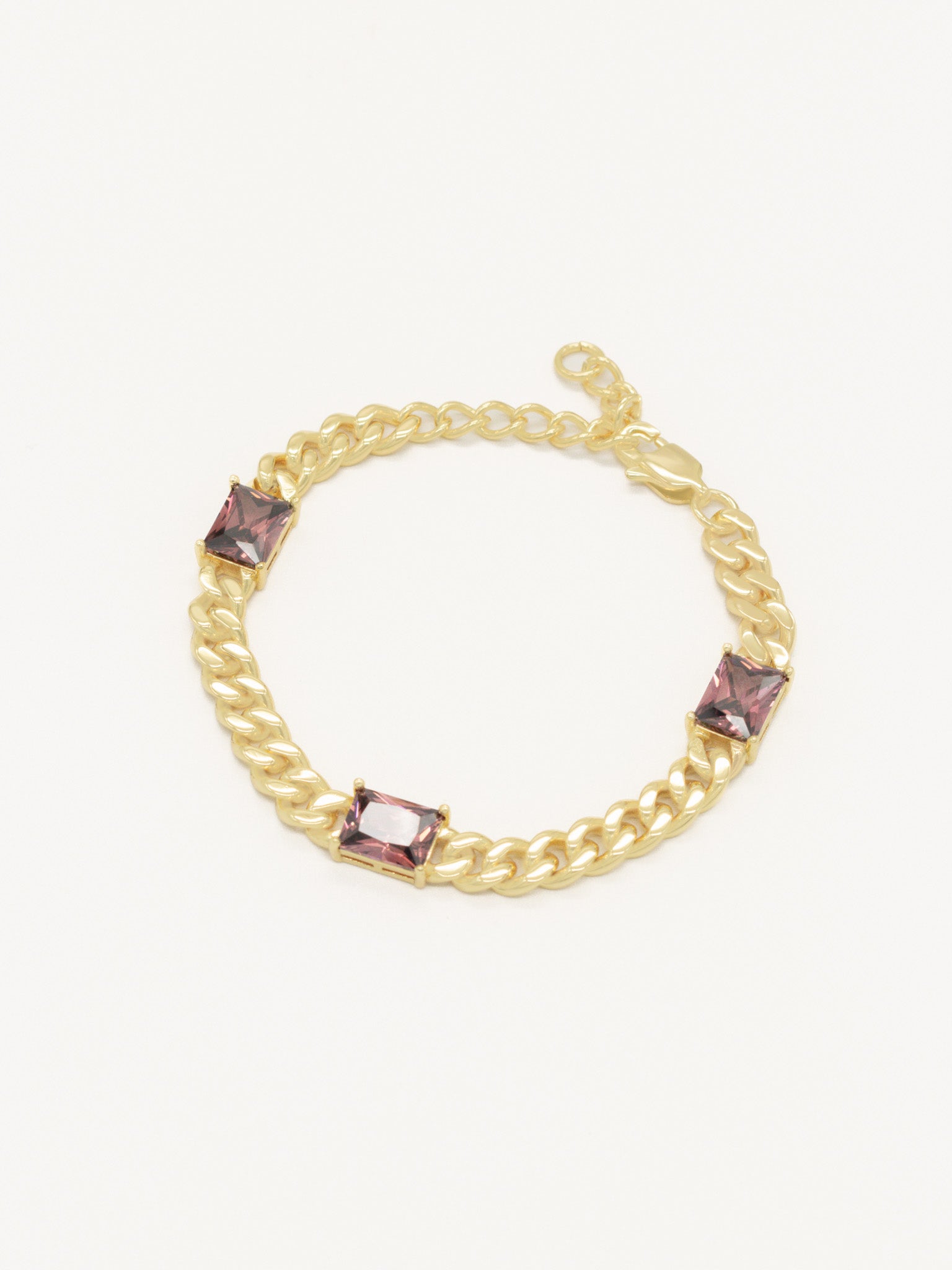 Rose Crystal Bracelet Gold