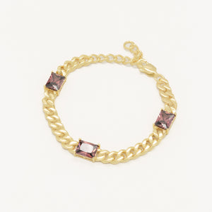 Rose Crystal Bracelet Gold