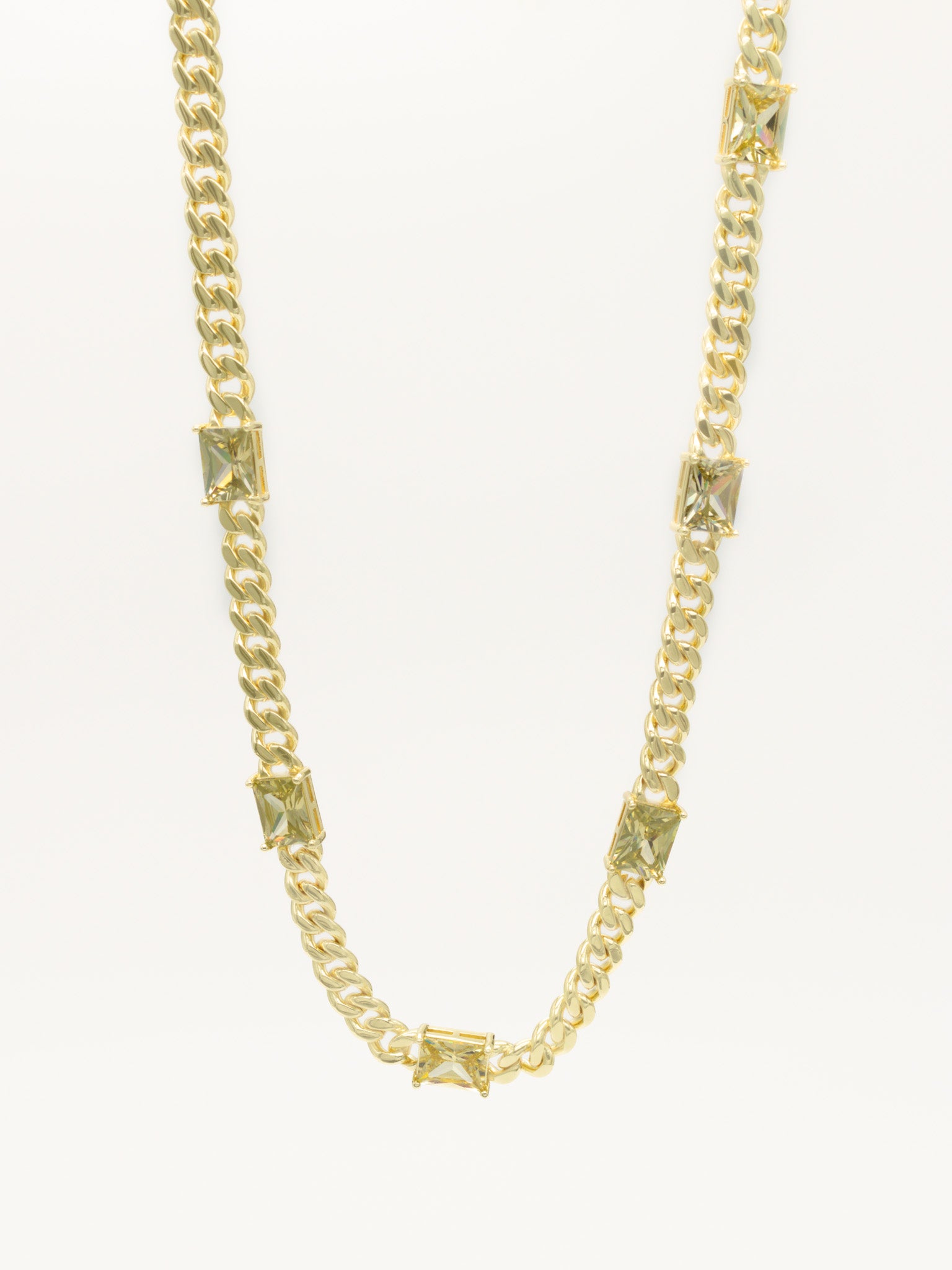 Matcha Crystal Chain Gold