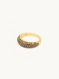 Slim Dome Ring Coffee Gold
