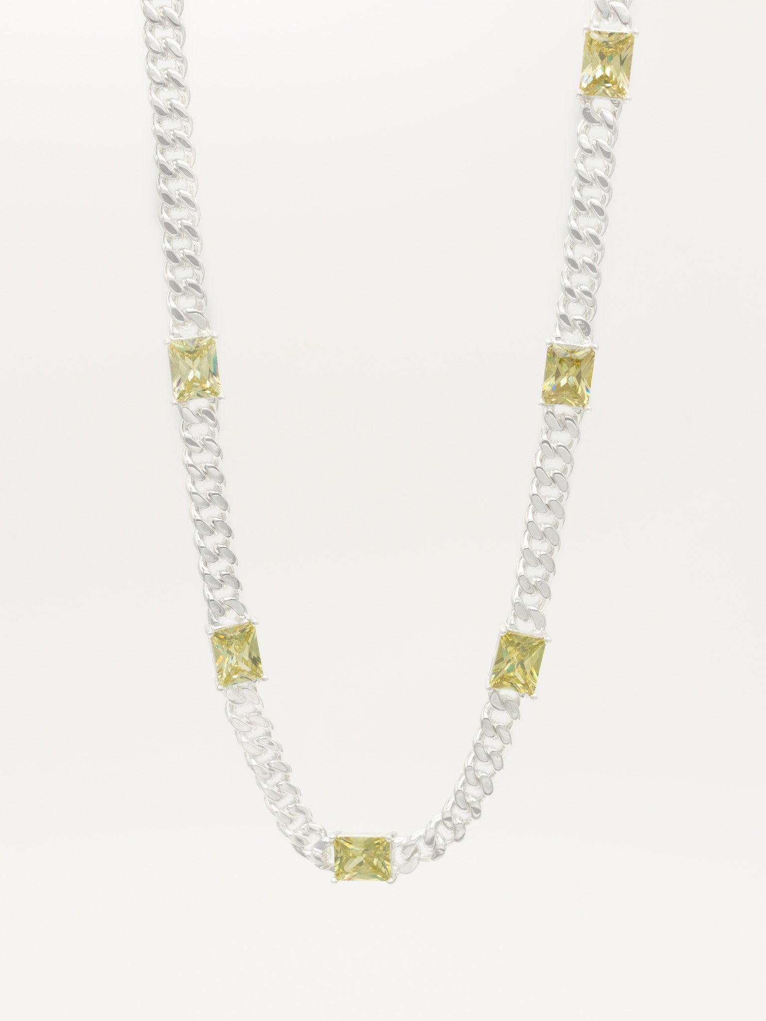 Matcha Crystal Chain Silver