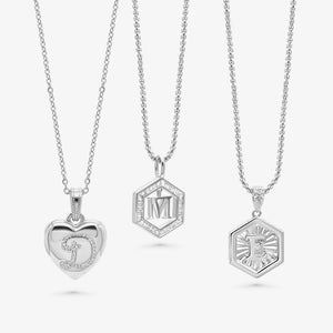 Letter Necklace Silver