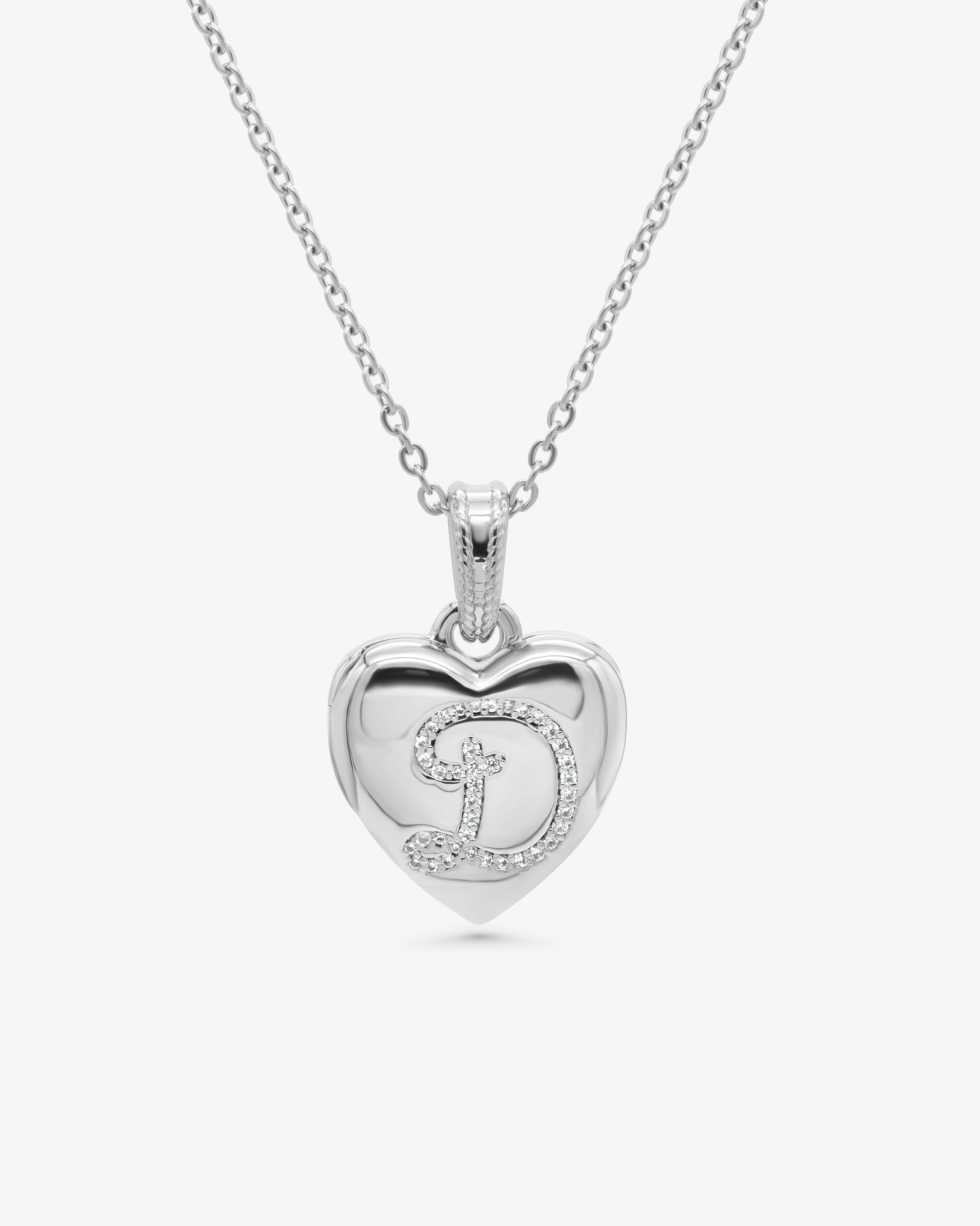 Locket Letter Necklace