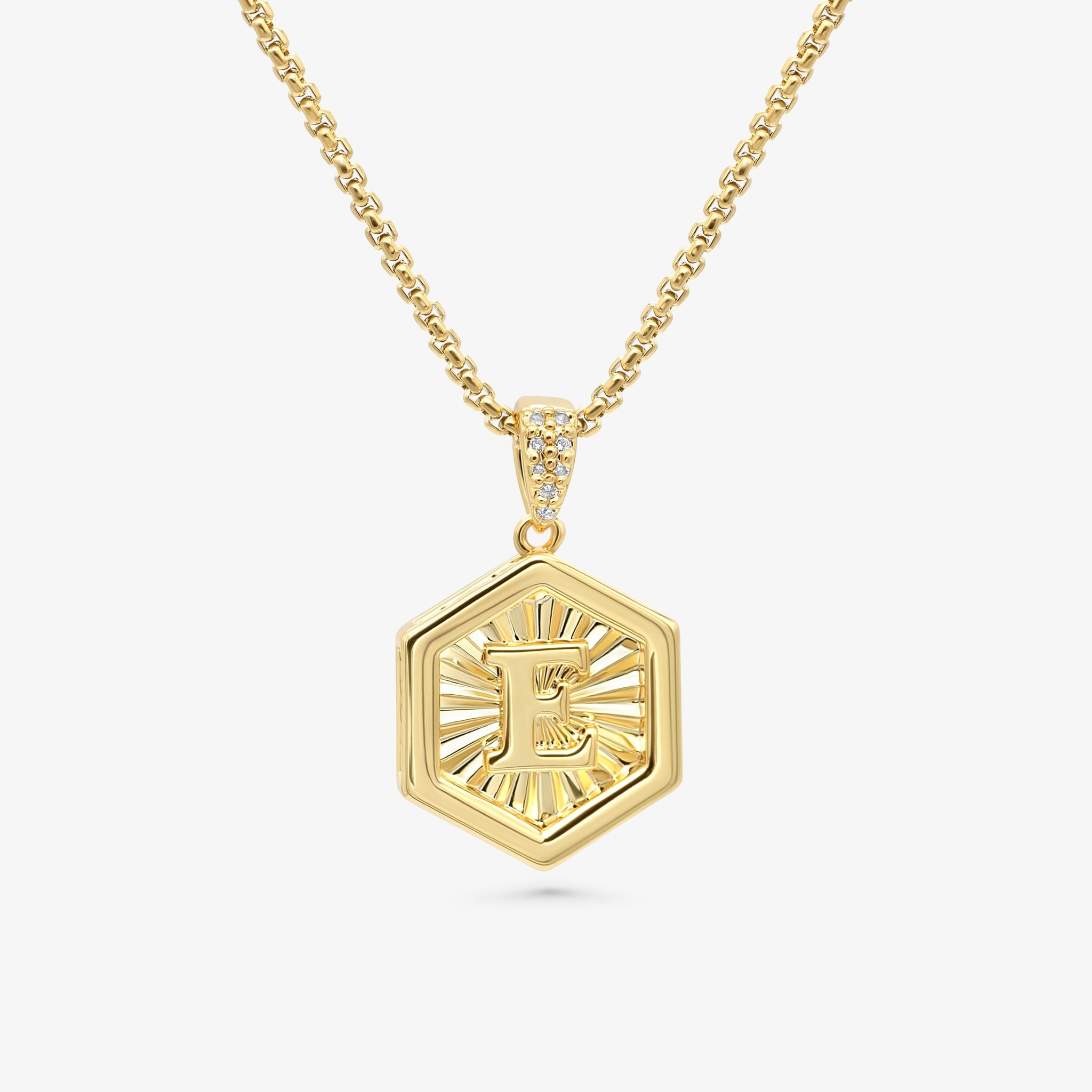 Letter Necklace Gold