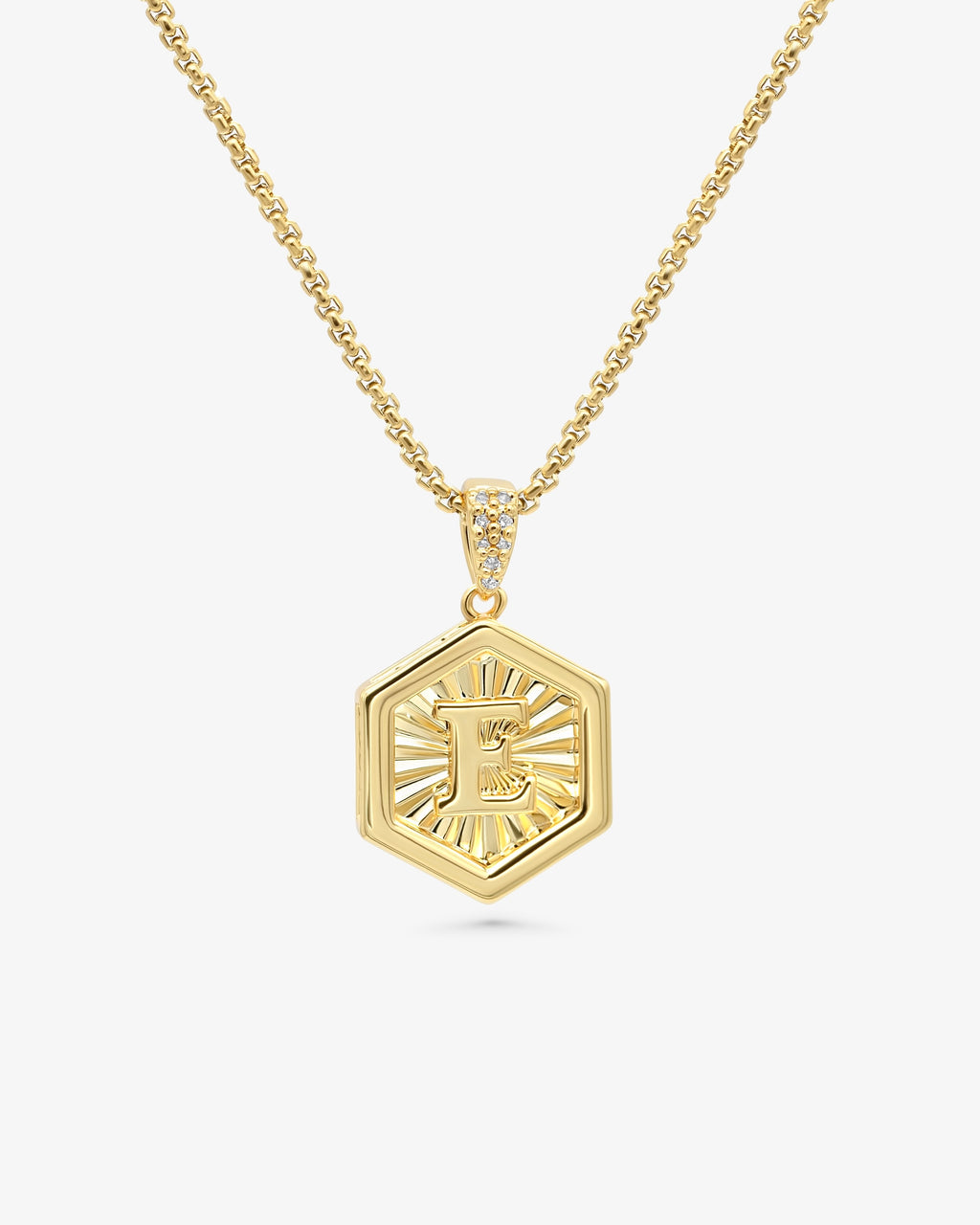 Letter Necklace Gold