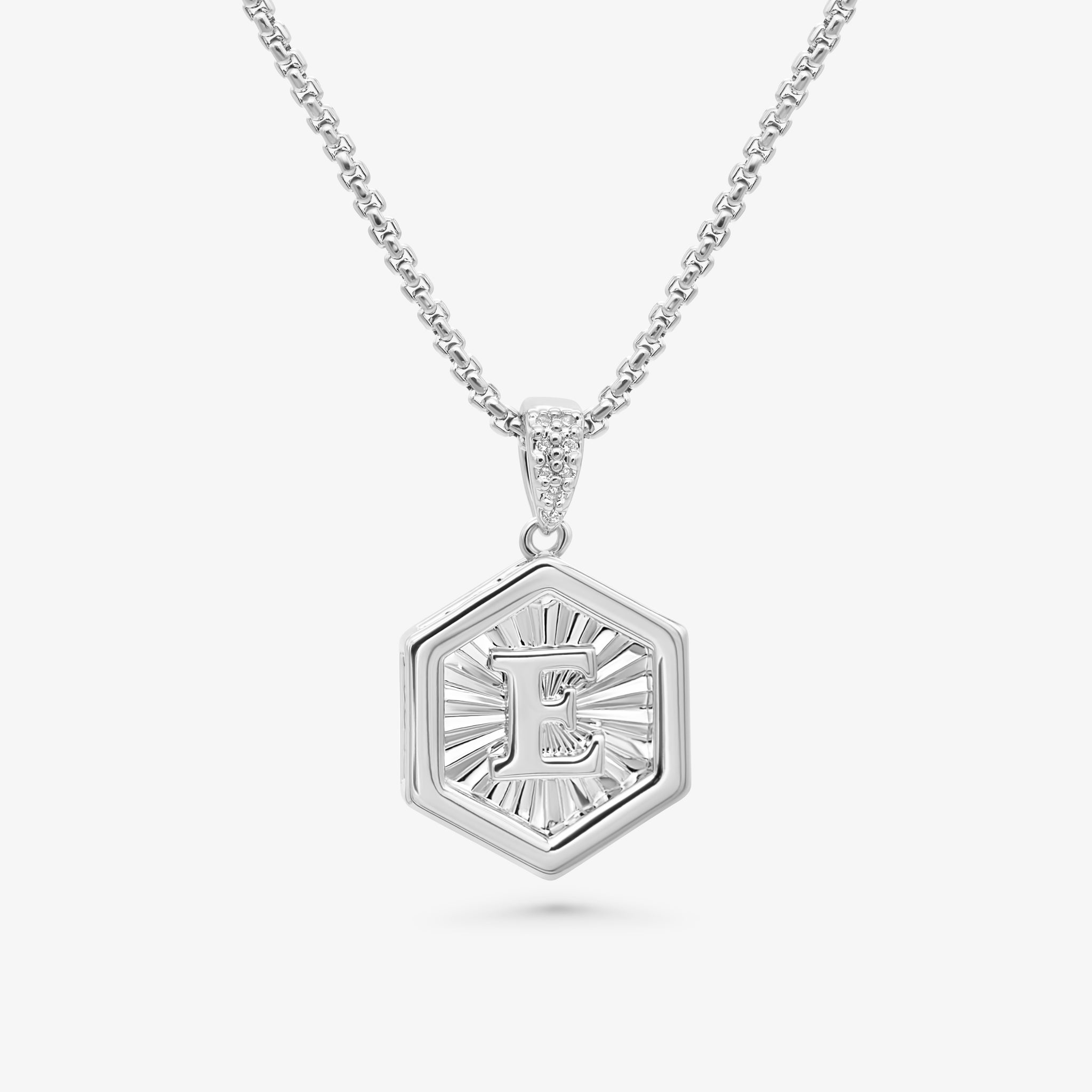 Letter Necklace Silver