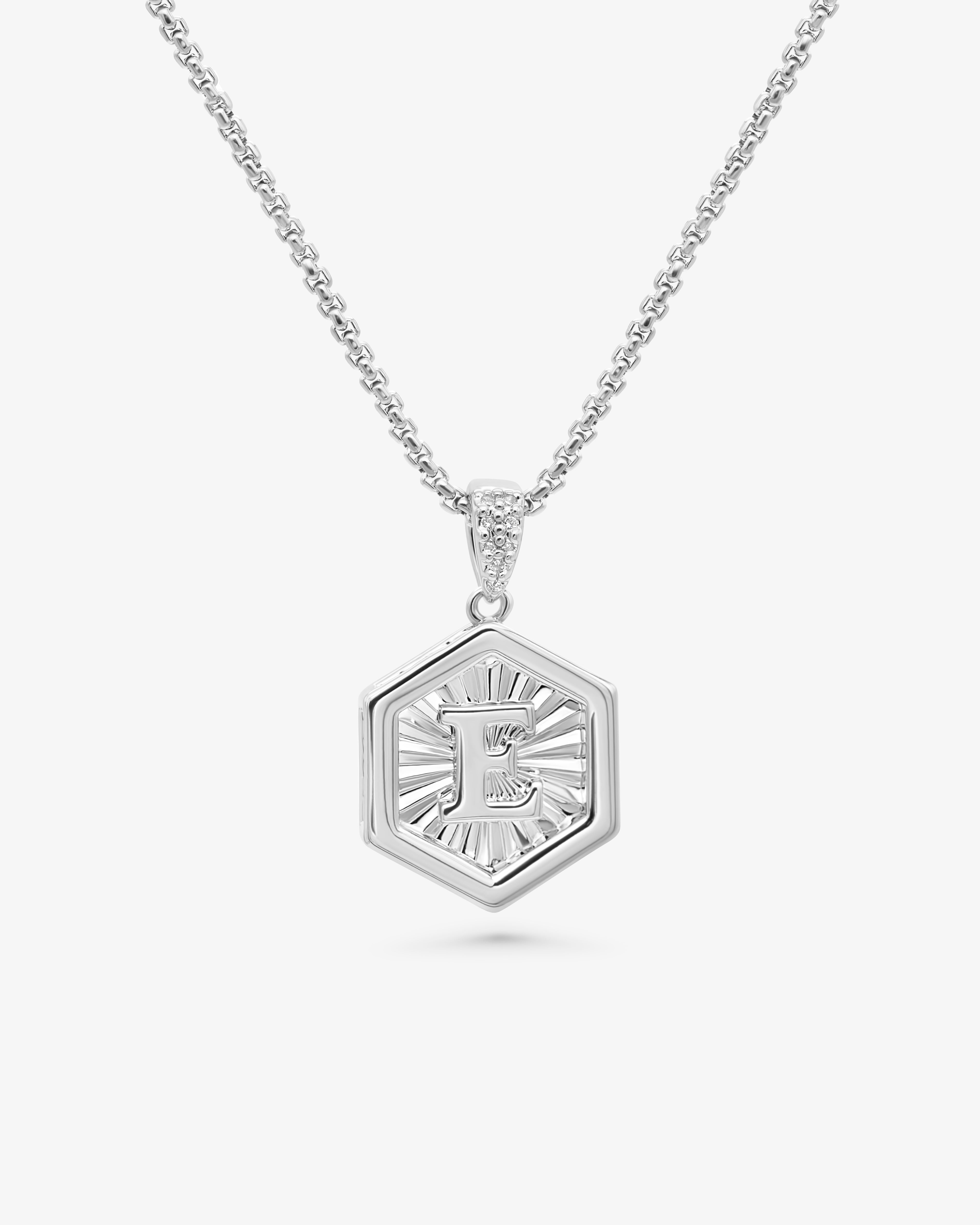 Letter Necklace Silver