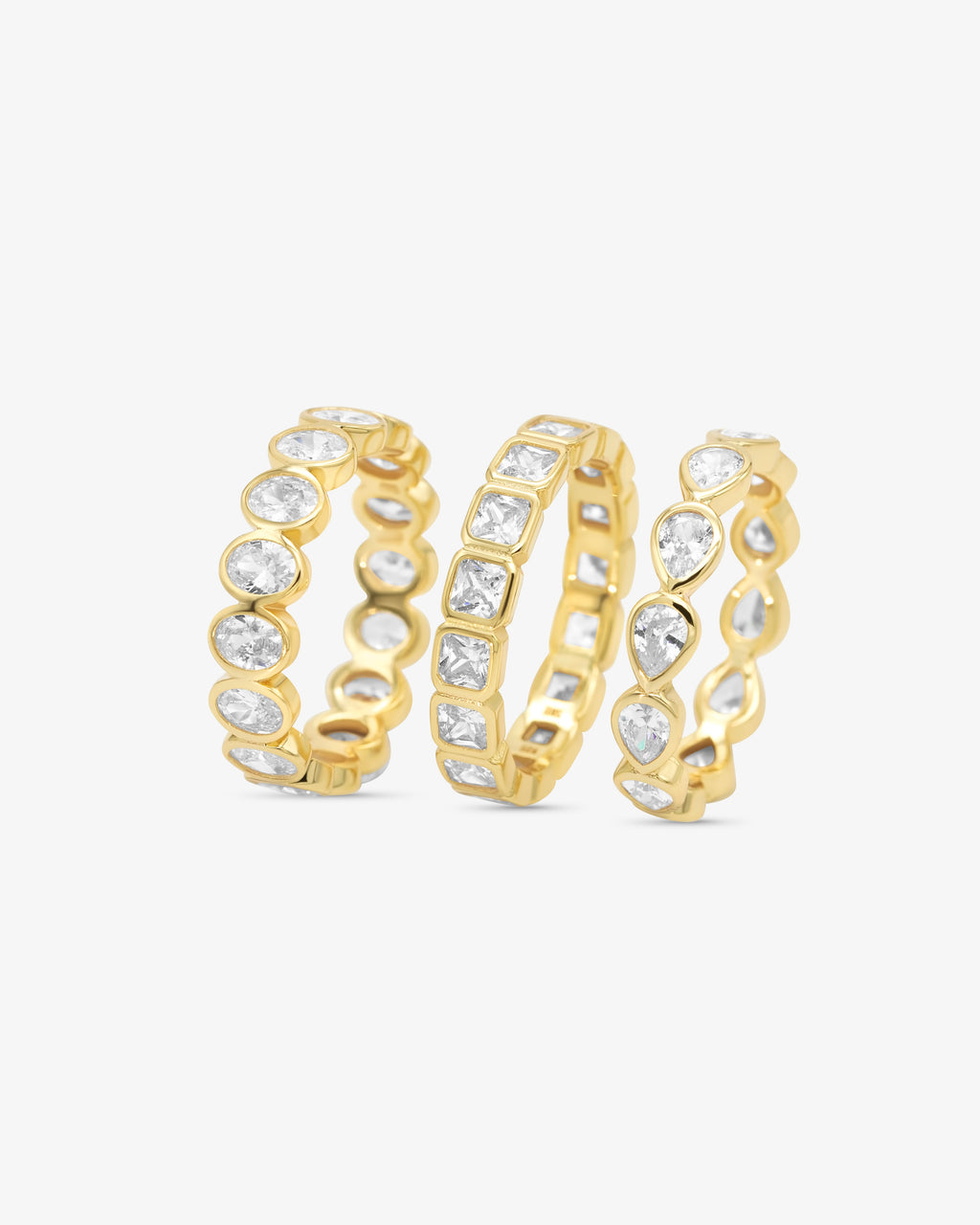 Diamond Band Ring Oval Gold
