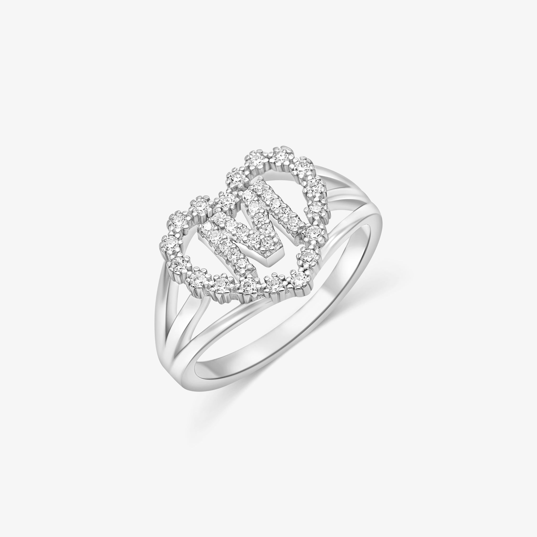 Letter Ring Silver
