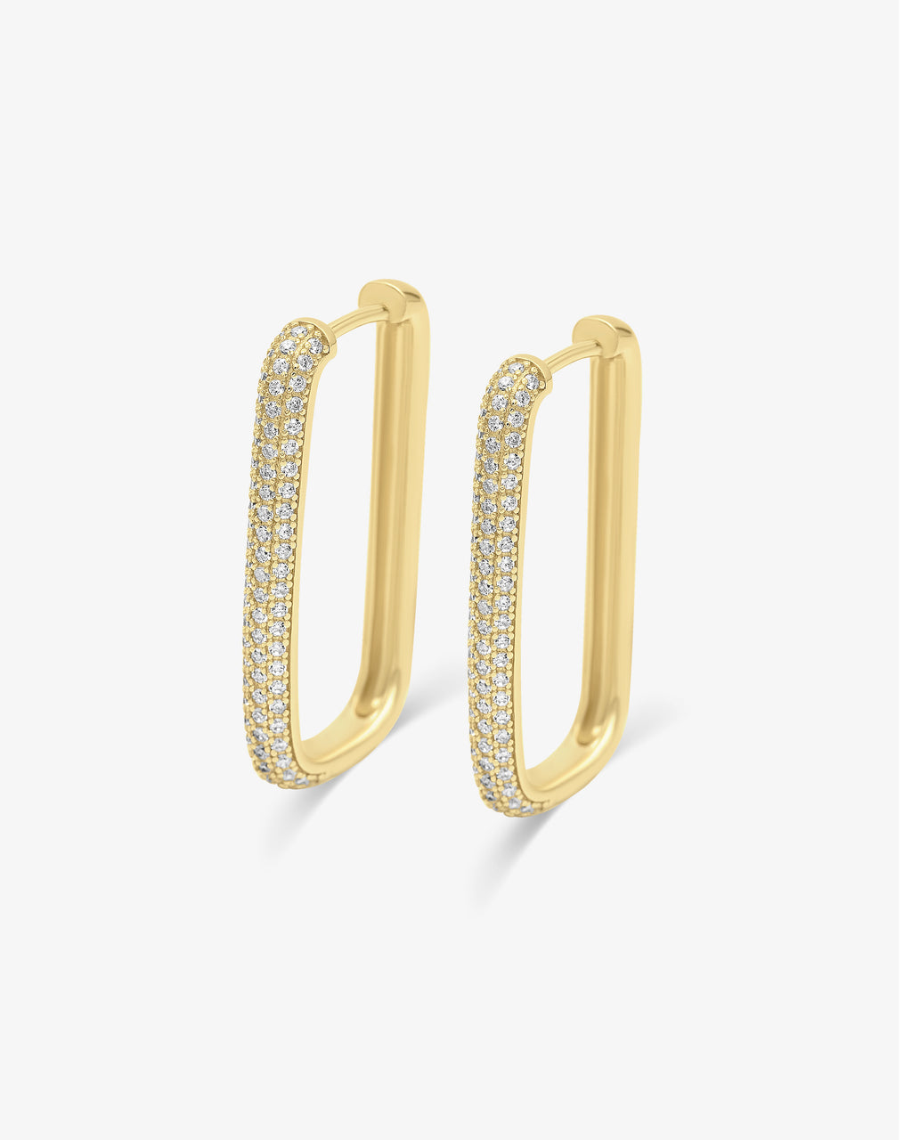 Diamond Edge Hoops