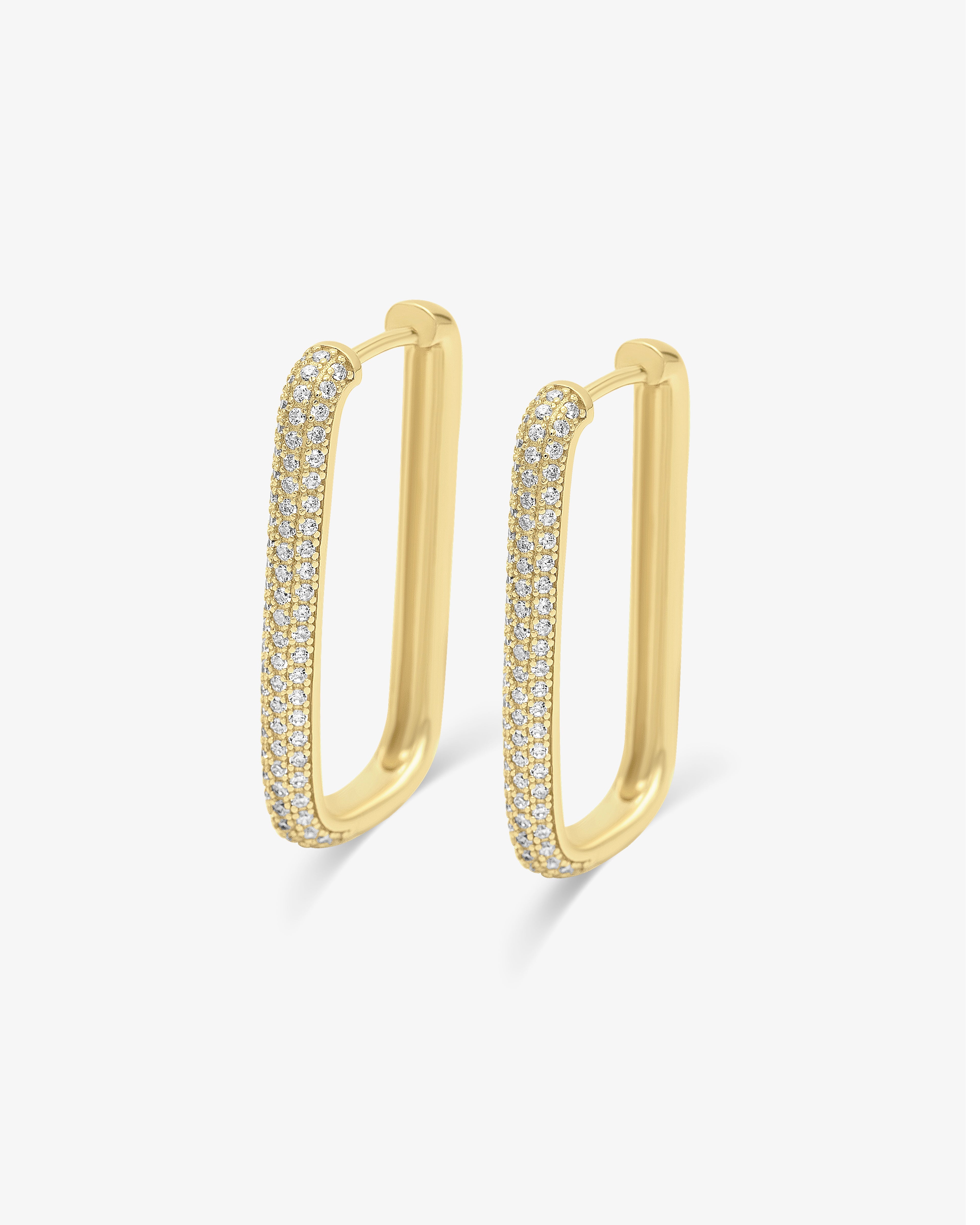 Diamond Edge Hoops