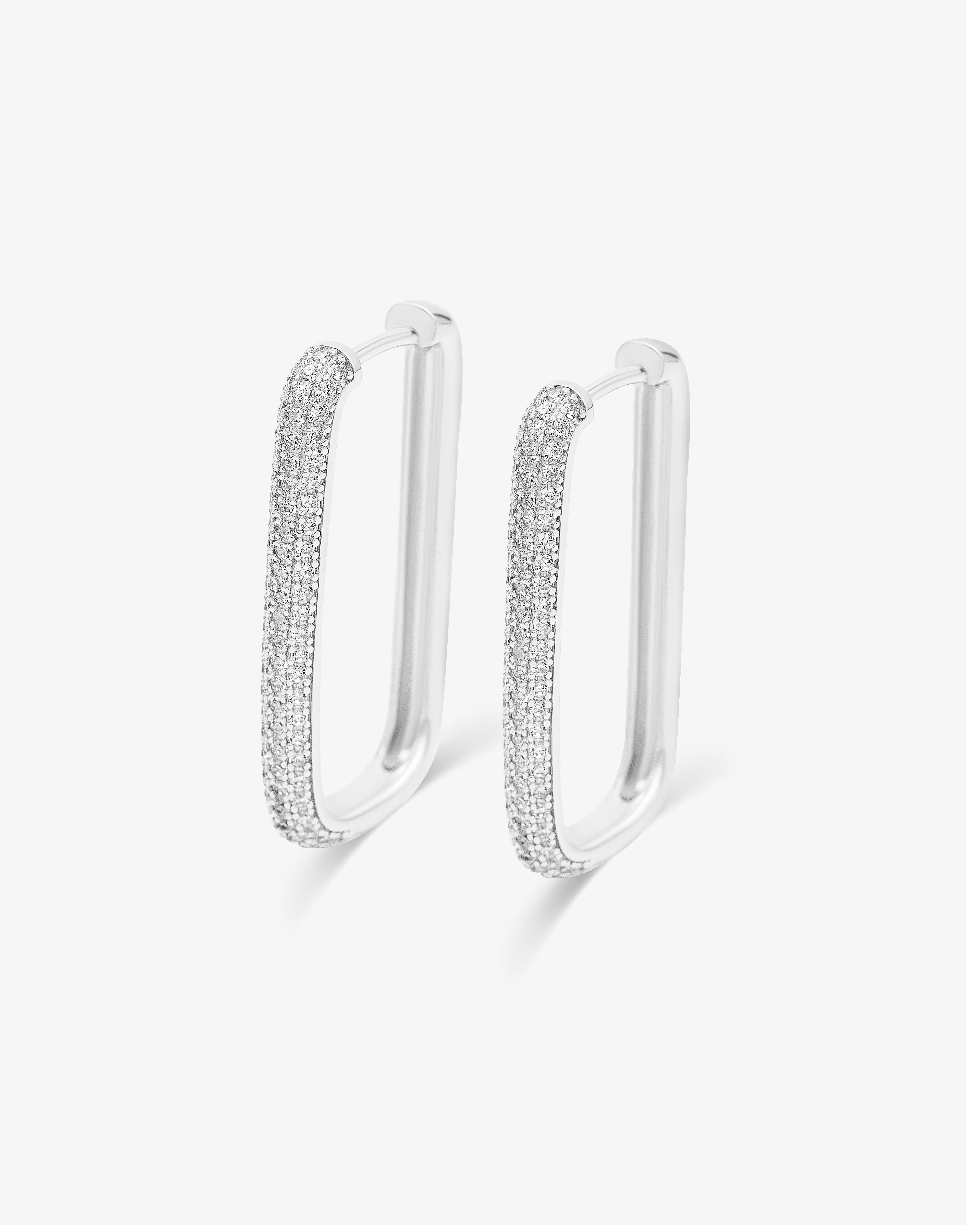 Diamond Edge Hoops