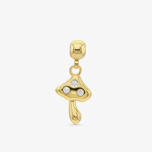 Mushroom Charm Gold