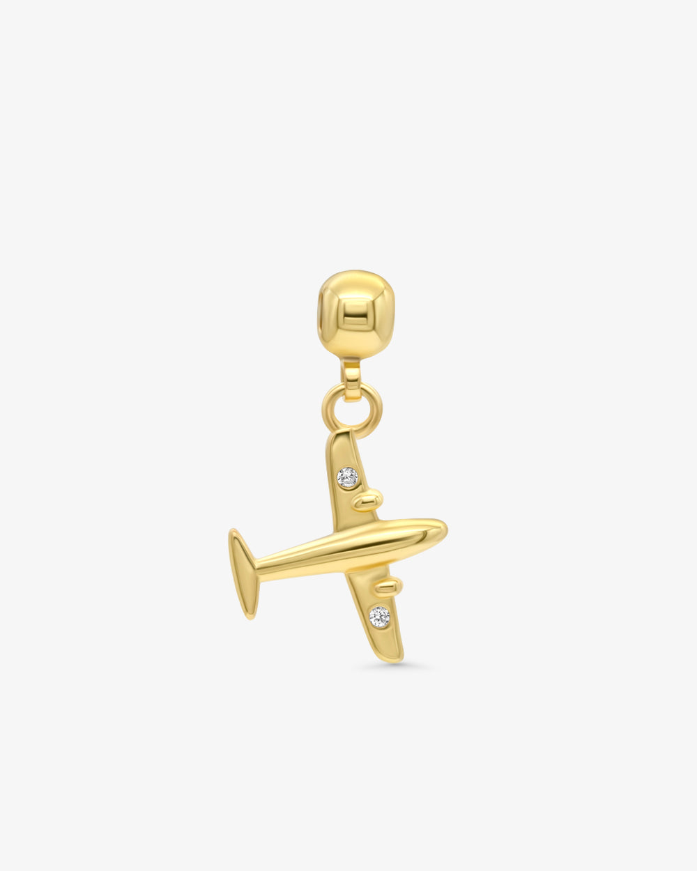 Airplane Charm Gold