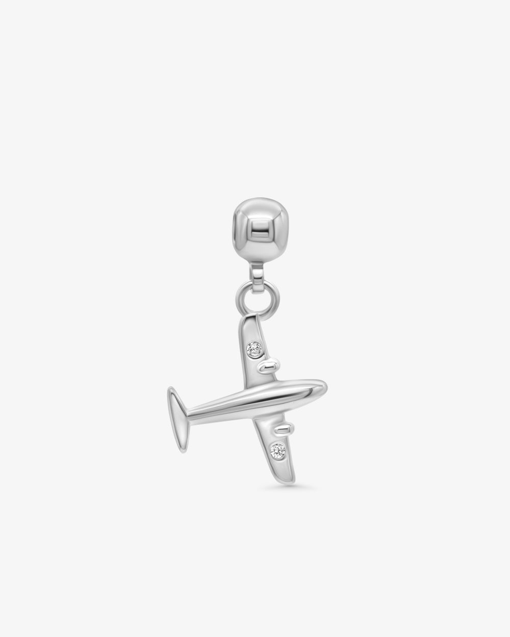 Airplane Charm Silver