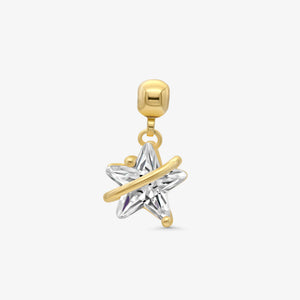 Diamond Star Charm Gold