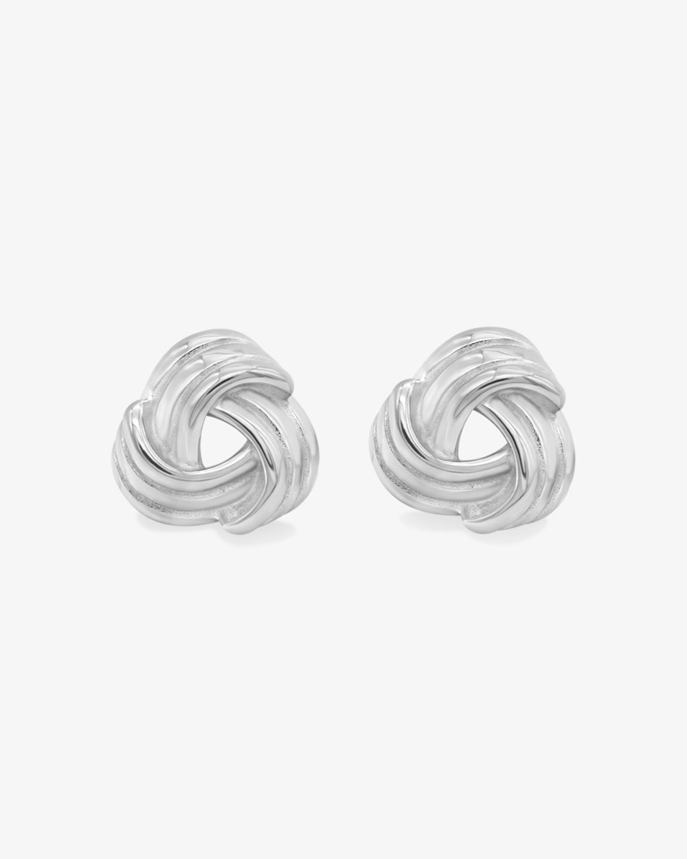 Knot Earrings Silver