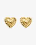 Big Heart Earrings Gold
