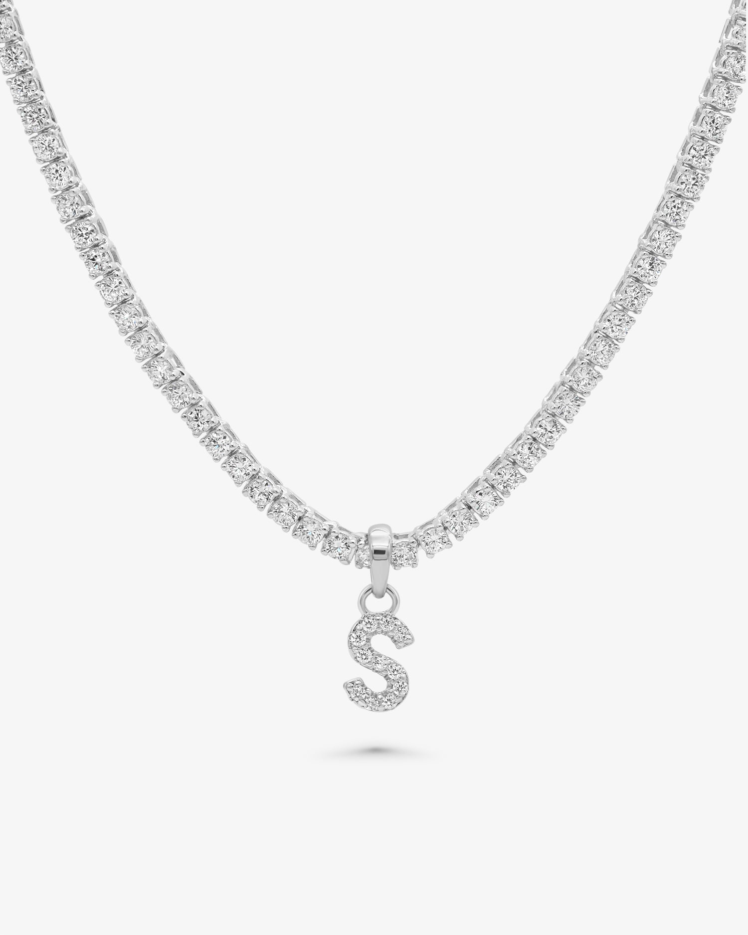 Tennis Letter Necklace