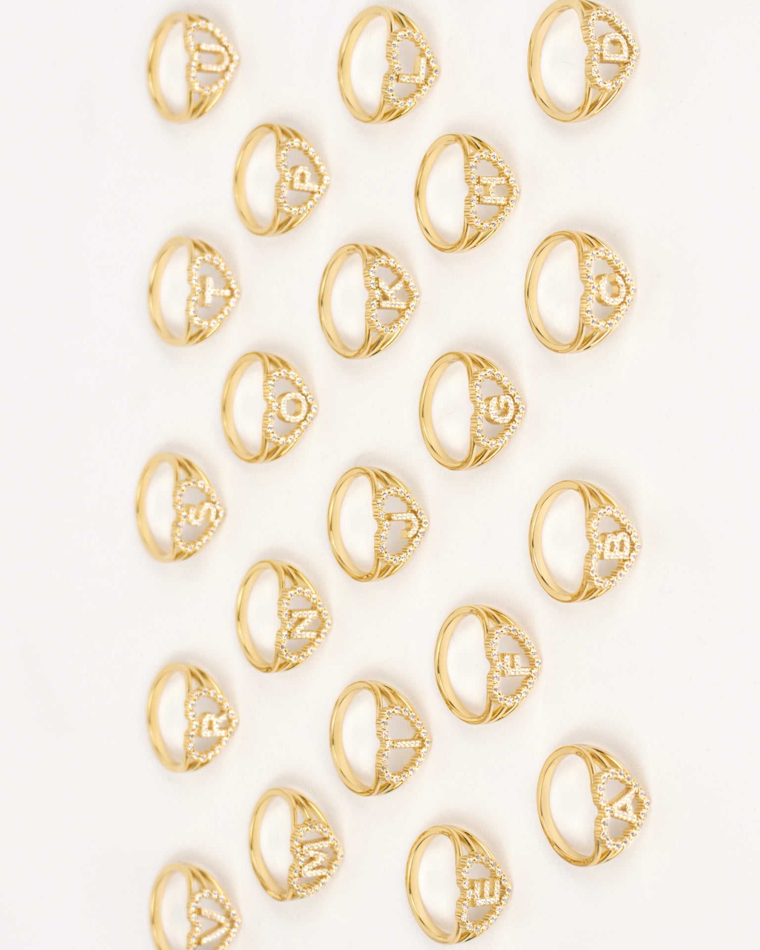 Letter Ring Gold