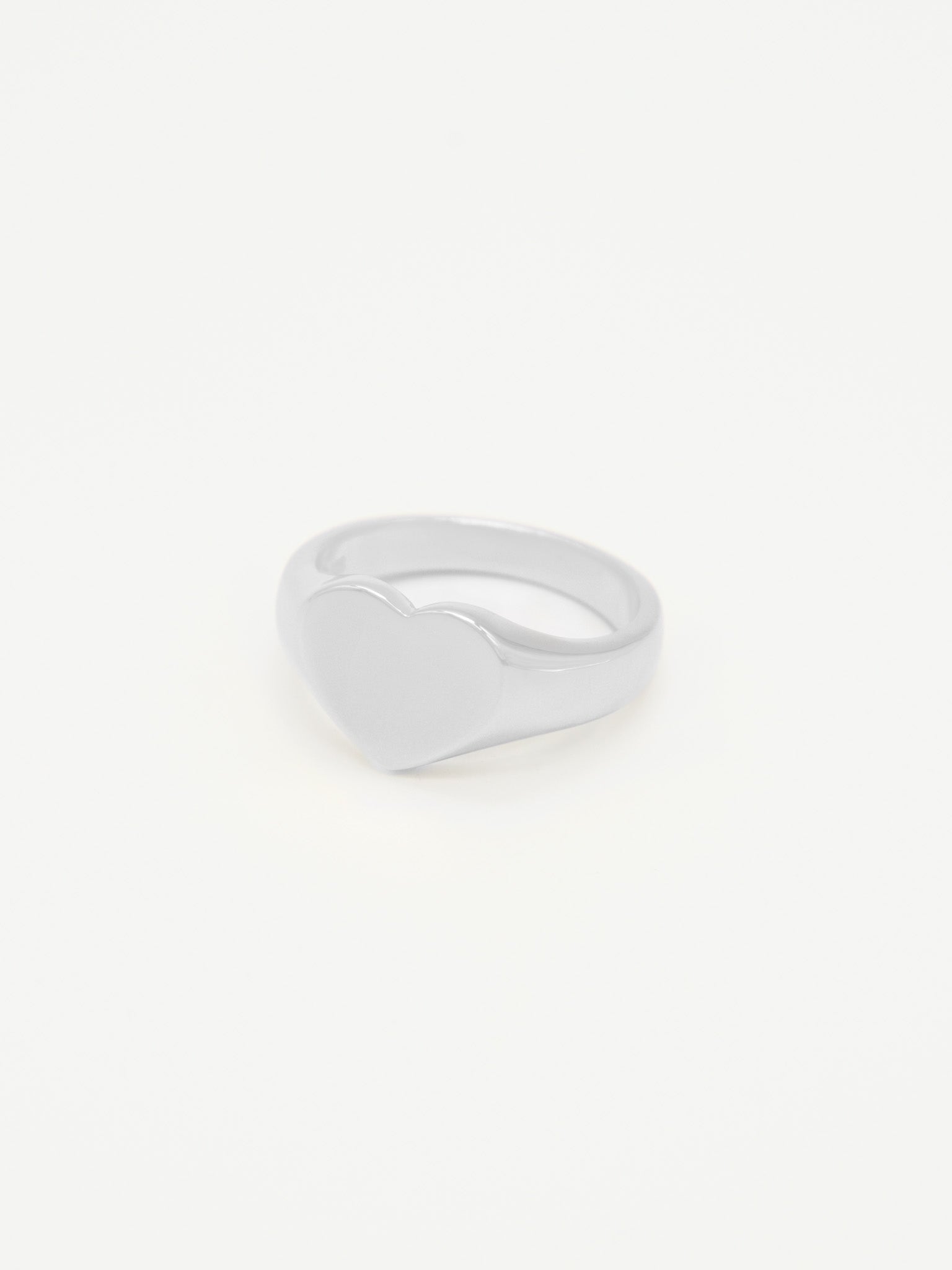 Love Signet Ring Silver