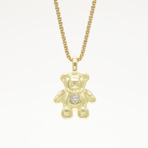 Teddy Necklace Gold