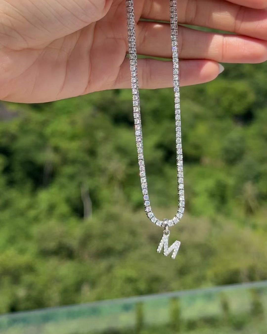 Tennis Letter Necklace