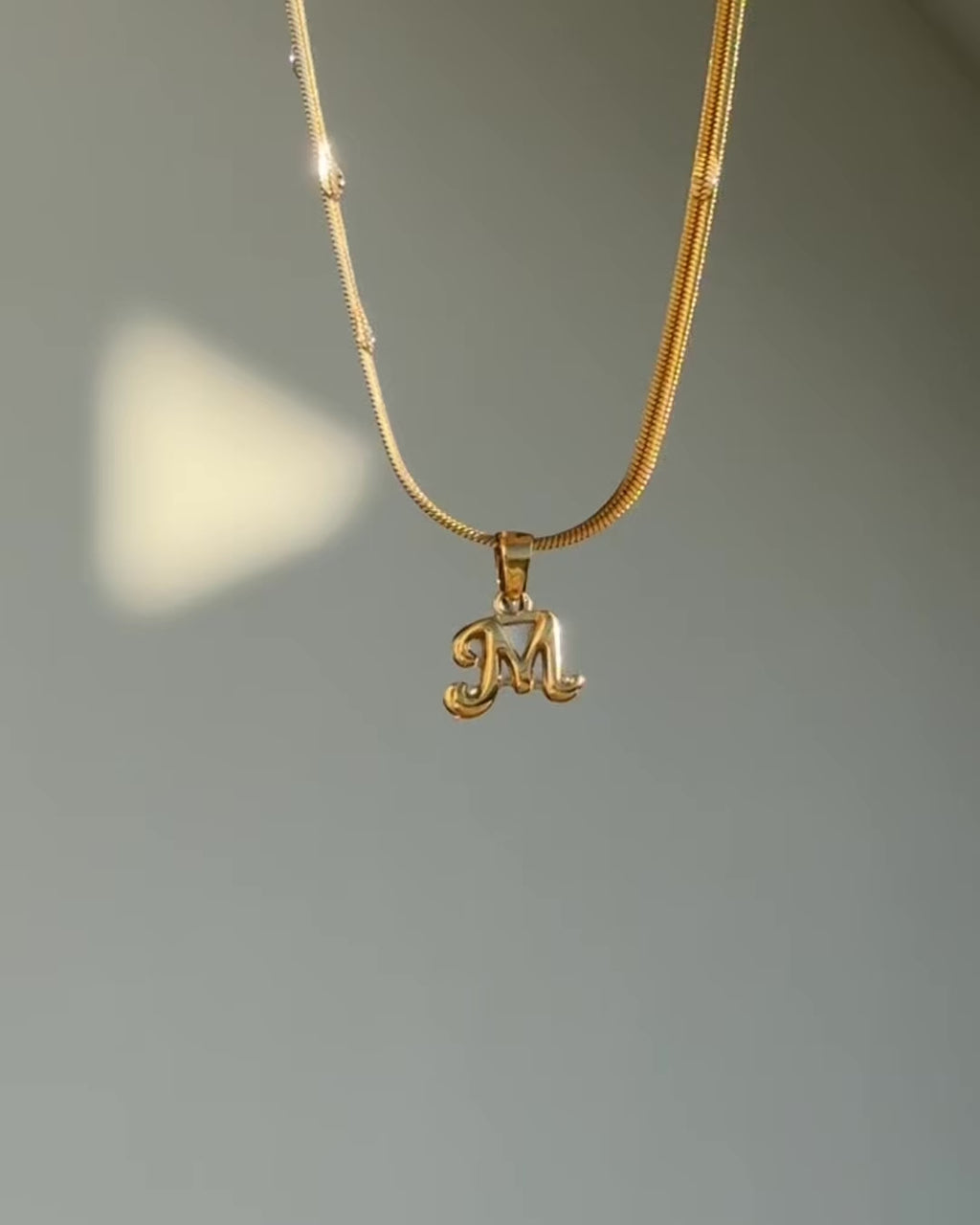 Bone Letter Necklace