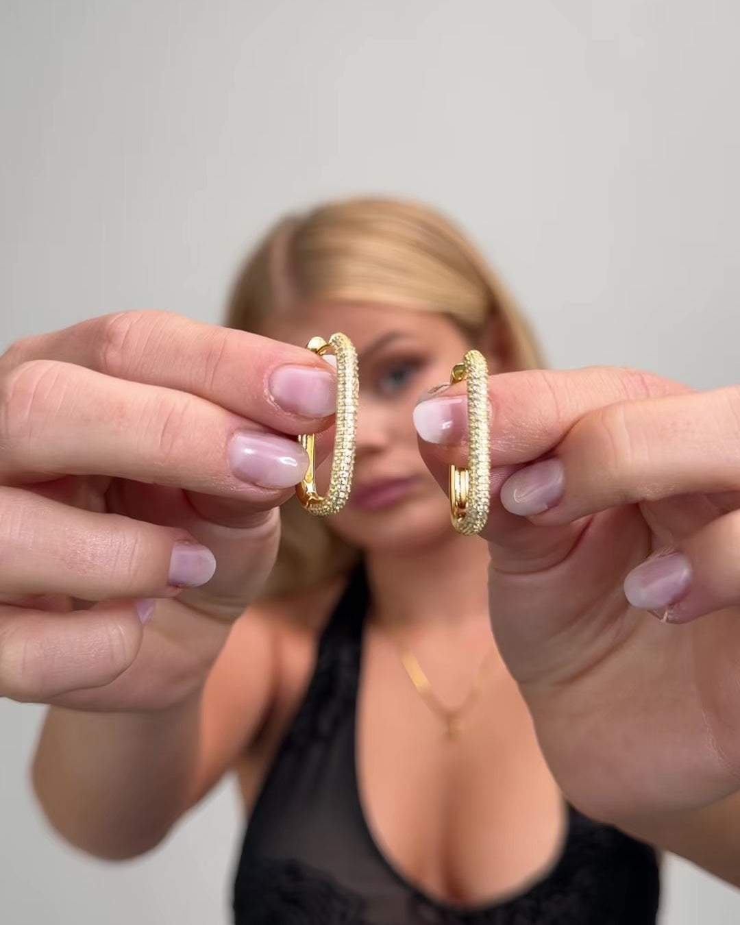 Diamond Edge Hoops