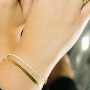 Mini Diamond Bracelet Gold