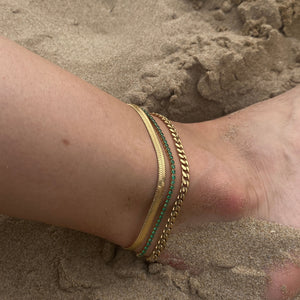 Bone Anklet Gold