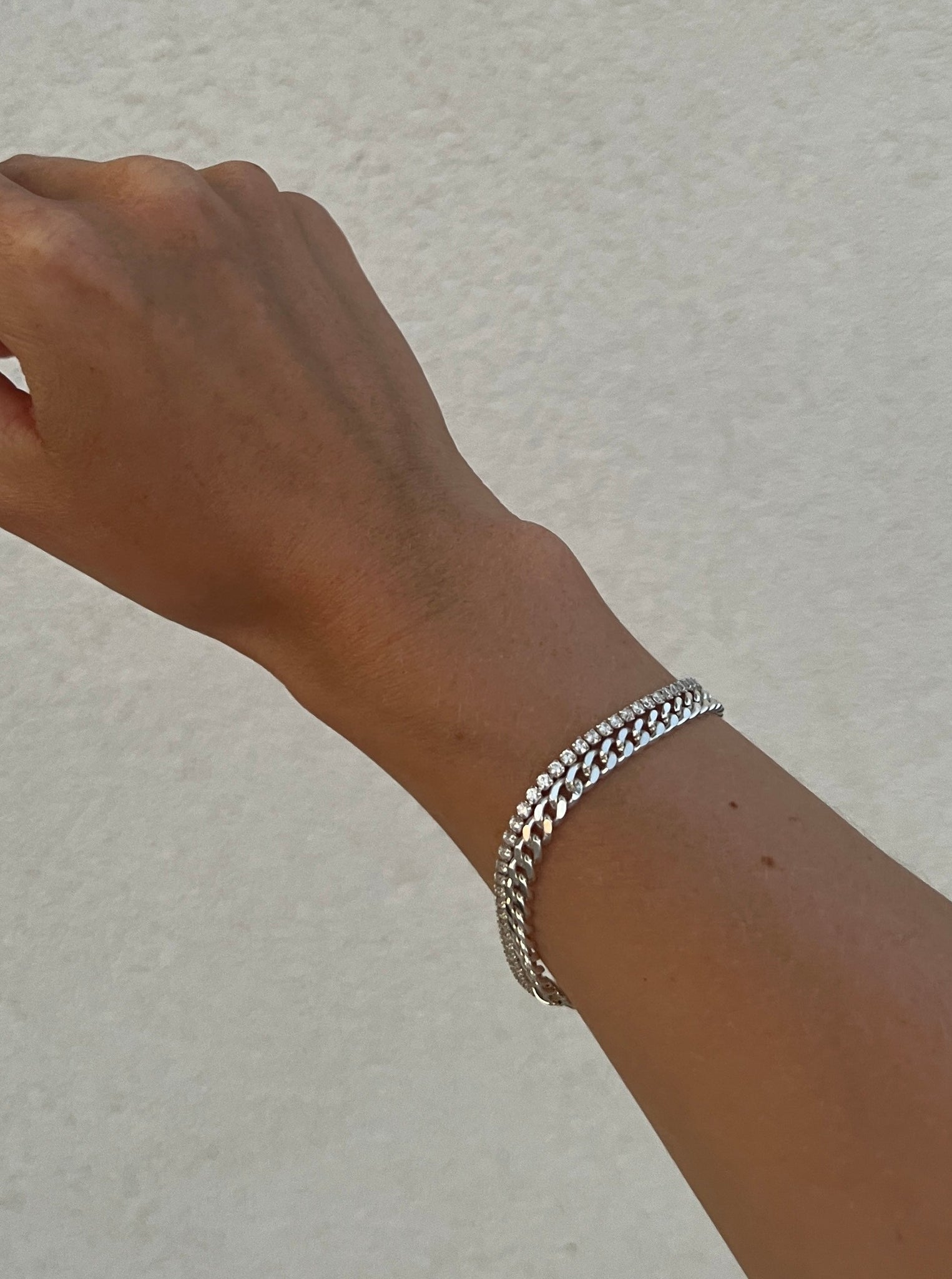Mini Diamond Bracelet Silver